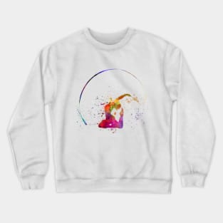 Rhythmic gymnastics in watercolor Crewneck Sweatshirt